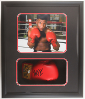 Mike Tyson Signed Custom Framed Shadowbox Everlast Boxing Glove Display (JSA & Tyson) (See Description) at PristineAuction.com