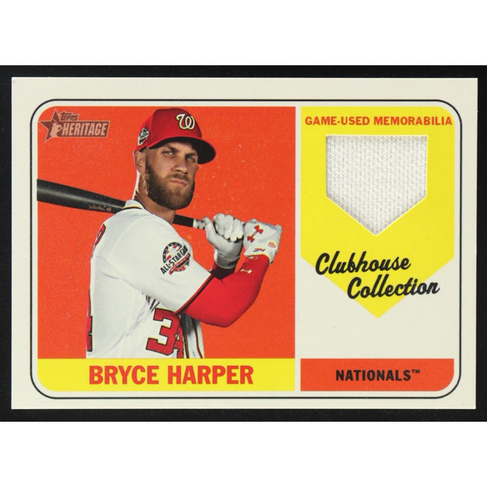 Bryce Harper 2018 Topps Heritage Clubhouse Collection Relics HN #CCRBH at PristineAuction.com