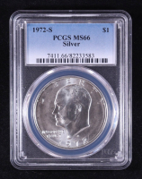 1972-S Eisenhower Silver Dollar (PCGS MS66) at PristineAuction.com