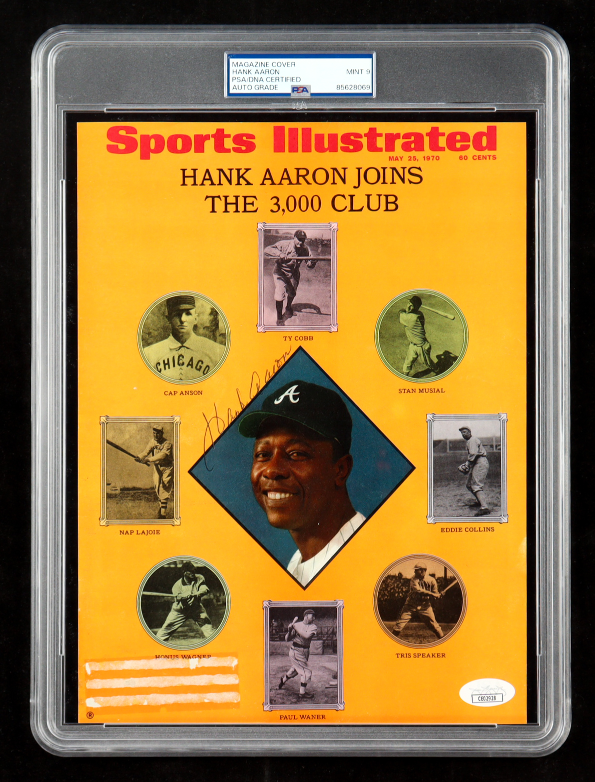 Hank Aaron Signed "Sports Illustrated" Magazine Cover (PSA Auto 9) at PristineAuction.com Hank Aaron Signed "Sports Illustrated" Magazine Cover (PSA Auto 9) at PristineAuction.com