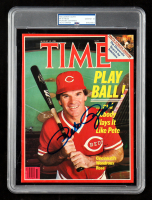 Pete Rose Signed "TIME" Magazine Cover (PSA Auto 10) at PristineAuction.com