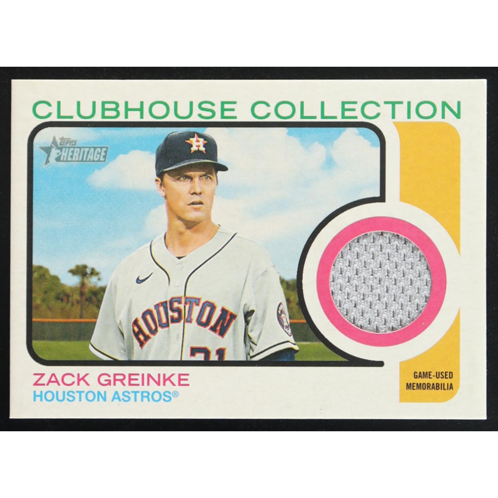 Zack Greinke 2022 Topps Heritage Clubhouse Collection Relics #CCZG at PristineAuction.com