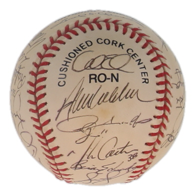 1998 Atlanta Braves | ONL Baseball Team-Signed by (28) with Greg Maddux, Bobby Cox, Tom Glavine (JSA) at PristineAuction.com 1998 Atlanta Braves | ONL Baseball Team-Signed by (28) with Greg Maddux, Bobby Cox, Tom Glavine (JSA) at PristineAuction.com