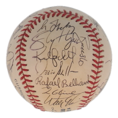 1998 Atlanta Braves | ONL Baseball Team-Signed by (28) with Greg Maddux, Bobby Cox, Tom Glavine (JSA) at PristineAuction.com 1998 Atlanta Braves | ONL Baseball Team-Signed by (28) with Greg Maddux, Bobby Cox, Tom Glavine (JSA) at PristineAuction.com
