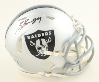 Brock Bowers Signed Raiders Speed Mini Helmet (Beckett) at PristineAuction.com