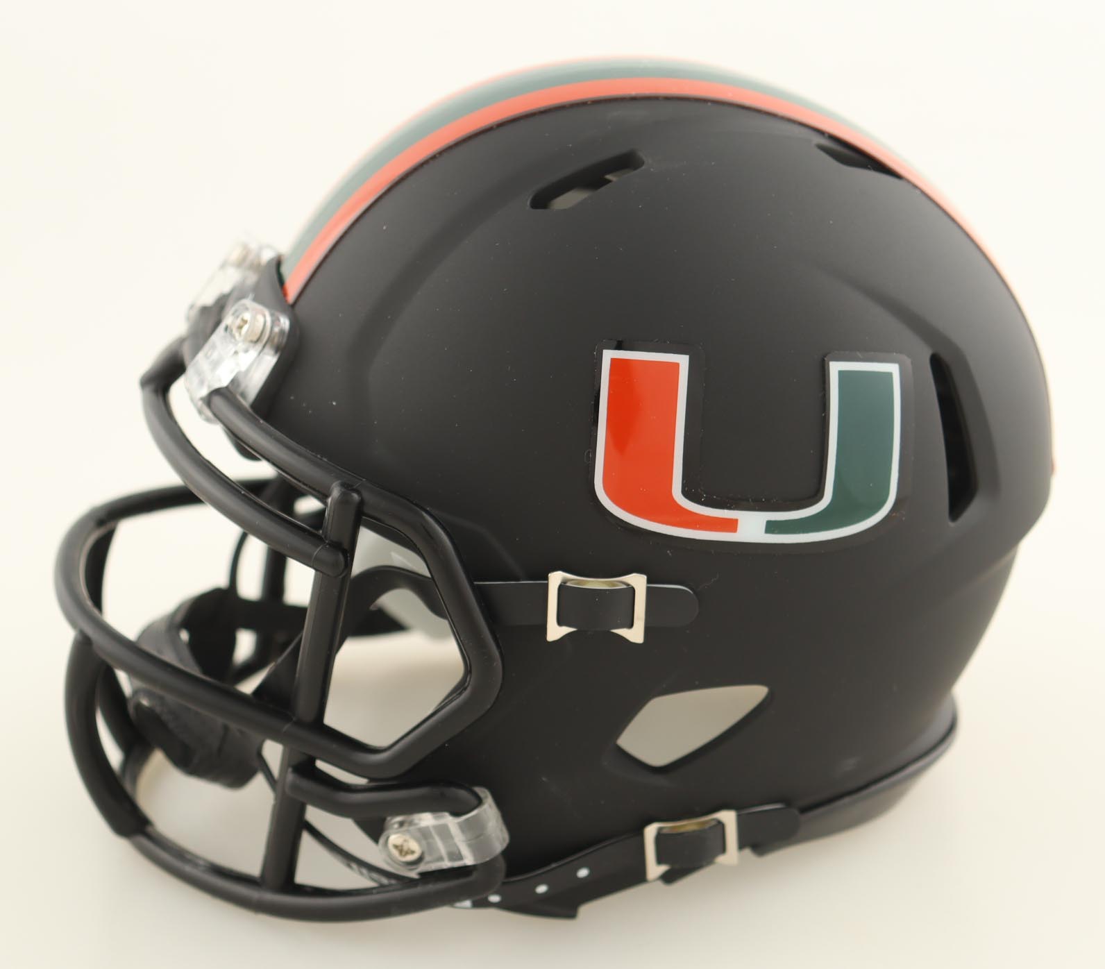 Carson Beck Signed Miami Hurricanes Matte Black Speed Mini Helmet (Beckett) at PristineAuction.com Carson Beck Signed Miami Hurricanes Matte Black Speed Mini Helmet (Beckett) at PristineAuction.com
