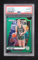 Larry Bird 2024-25 Panini Prizm Prizms Green #299 (PSA 10) at PristineAuction.com