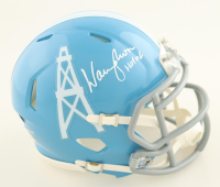 Warren Moon Signed Oilers Speed Mini Helmet Inscribed "HOF 06" (JSA) at PristineAuction.com