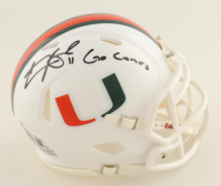 Carson Beck Signed Miami Hurricanes Speed Mini Helmet Inscribed "Go Canes" (Beckett) at PristineAuction.com