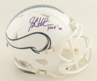 Steve Hutchinson Signed Vikings Salute to Service Alternate Speed Mini Helmet Inscribed "HOF '20" (JSA) at PristineAuction.com