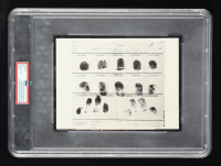 Al Capone 6x8 Type III News Service Photo of Al Capone's Fingerprints (PSA) at PristineAuction.com