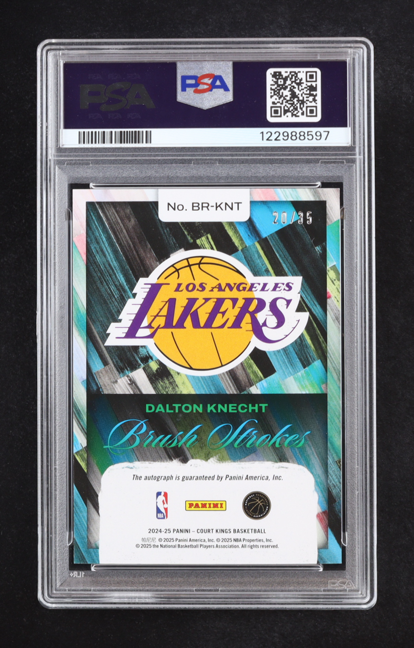 Dalton Knecht 2024-25 Court Kings Brush Strokes Autographs Violet #3 #20/35 RC (PSA 10) at PristineAuction.com Dalton Knecht 2024-25 Court Kings Brush Strokes Autographs Violet #3 #20/35 RC (PSA 10) at PristineAuction.com