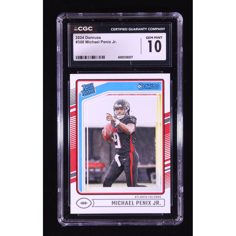 Michael Penix Jr. 2024 Donruss #308 RR RC (CGC 10) at PristineAuction.com
