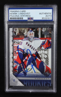 Henrik Lundqvist Signed 2005-06 Upper Deck Rookies Trading Card Auto #216 RC (PSA | Autograph Grade PSA Authentic) at PristineAuction.com