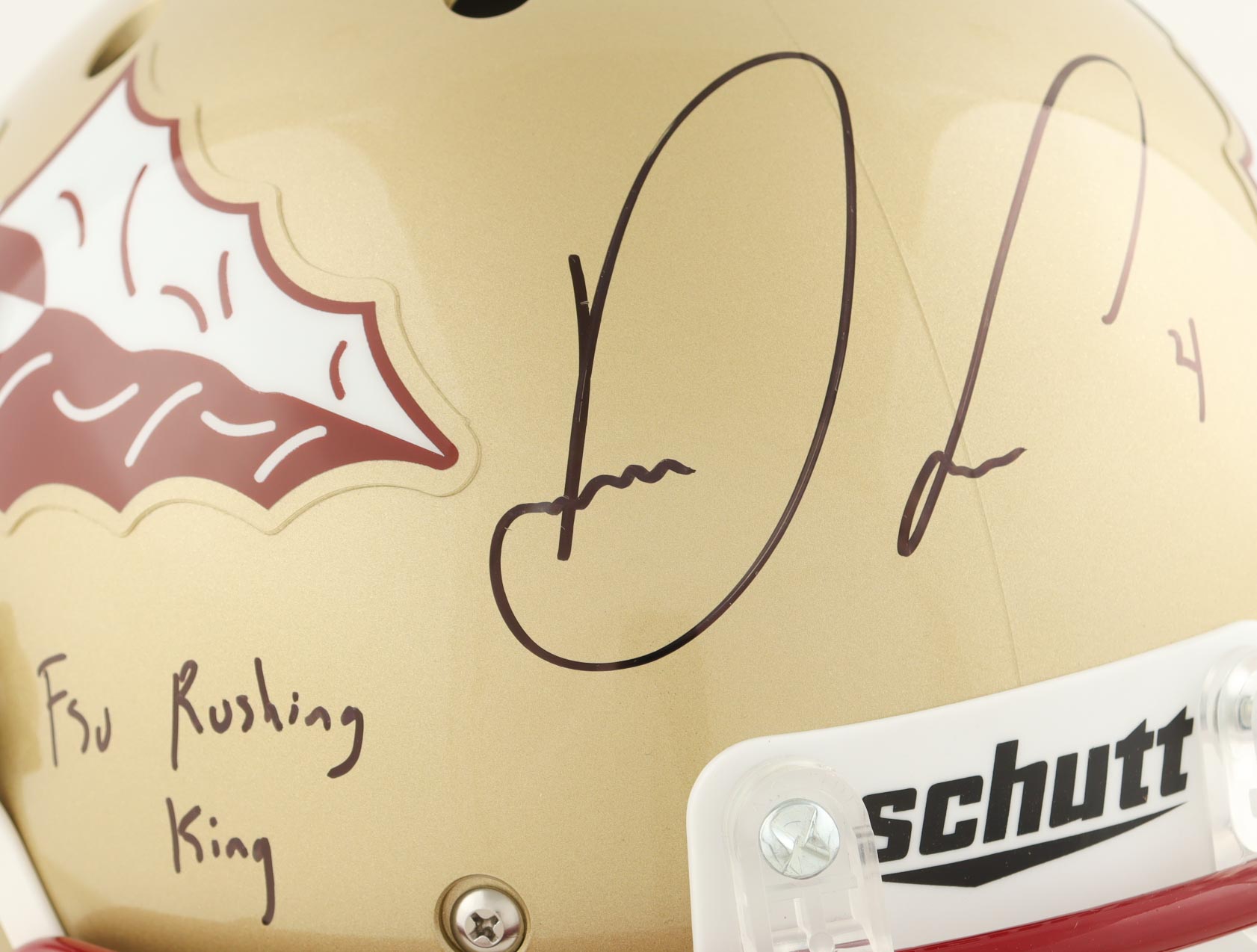 Dalvin Cook Signed Florida State Seminoles Full-Size Helmet Inscribed "FSU Rushing King" (JSA) at PristineAuction.com Dalvin Cook Signed Florida State Seminoles Full-Size Helmet Inscribed "FSU Rushing King" (JSA) at PristineAuction.com