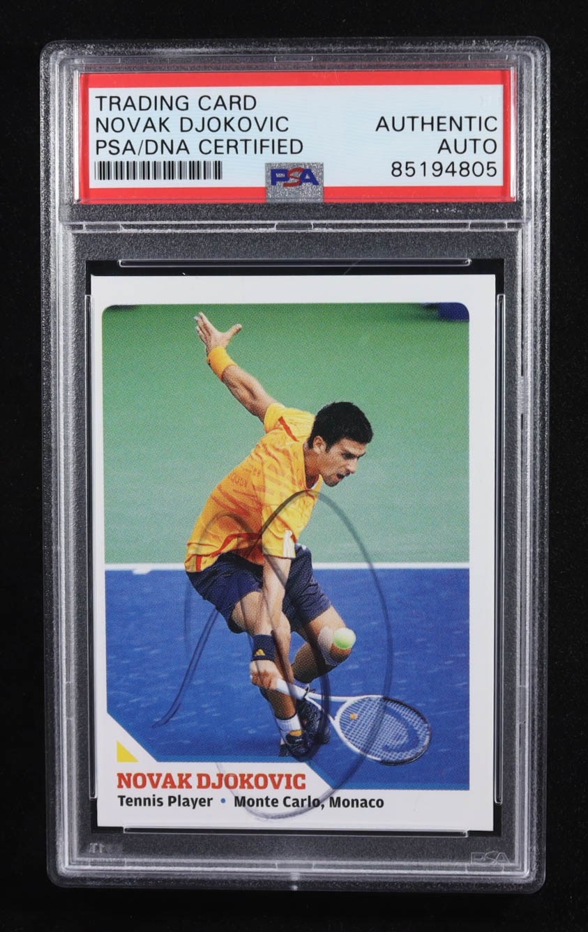 Novak Djokovic Signed 2010 Sports Illustrated Kids Trading Card Auto #461 RC (PSA | Autograph Grade PSA Authentic) at PristineAuction.com Novak Djokovic Signed 2010 Sports Illustrated Kids Trading Card Auto #461 RC (PSA | Autograph Grade PSA Authentic) at PristineAuction.com
