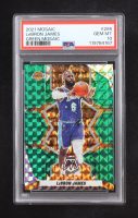LeBron James 2021-22 Panini Mosaic Mosaic Green ALL #286 (PSA 10) at PristineAuction.com