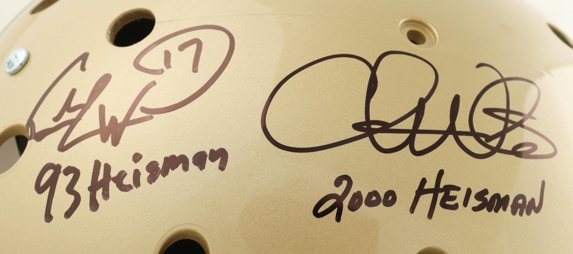 Charlie Ward, Chris Weinke & Jameis Winston Signed Florida State Seminoles Full-Size Helmet Inscribed "93 Heisman" & "2000 Heisman" (JSA) at PristineAuction.com Charlie Ward, Chris Weinke & Jameis Winston Signed Florida State Seminoles Full-Size Helmet Inscribed "93 Heisman" & "2000 Heisman" (JSA) at PristineAuction.com