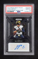 J.J. McCarthy 2024 Panini Prizm Draft Picks Sensational Signatures #30 RC (PSA 10) at PristineAuction.com