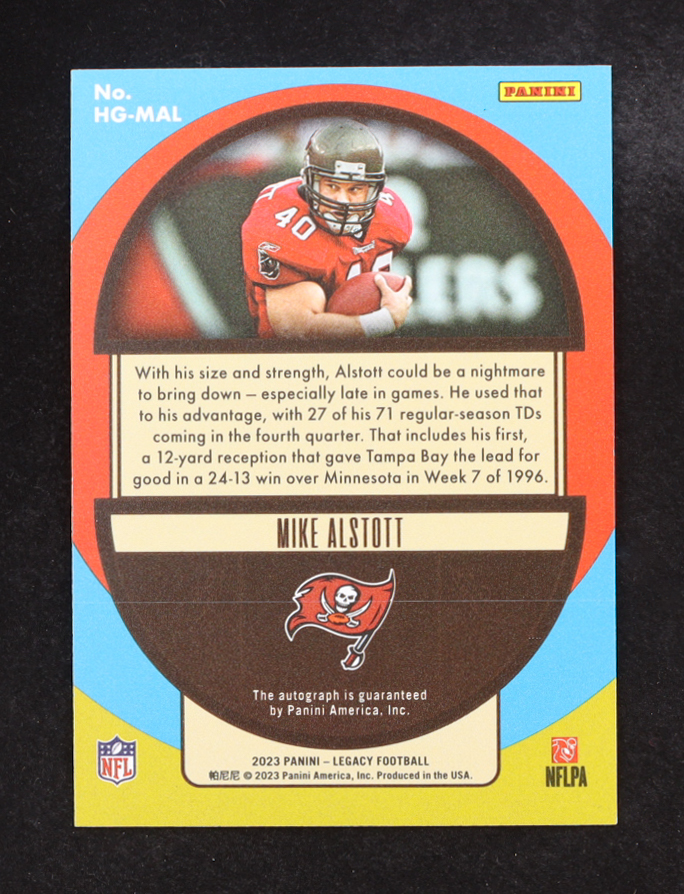Mike Alstott 2023 Panini Legacy HoloGraphs #18 #1/50 at PristineAuction.com Mike Alstott 2023 Panini Legacy HoloGraphs #18 #1/50 at PristineAuction.com