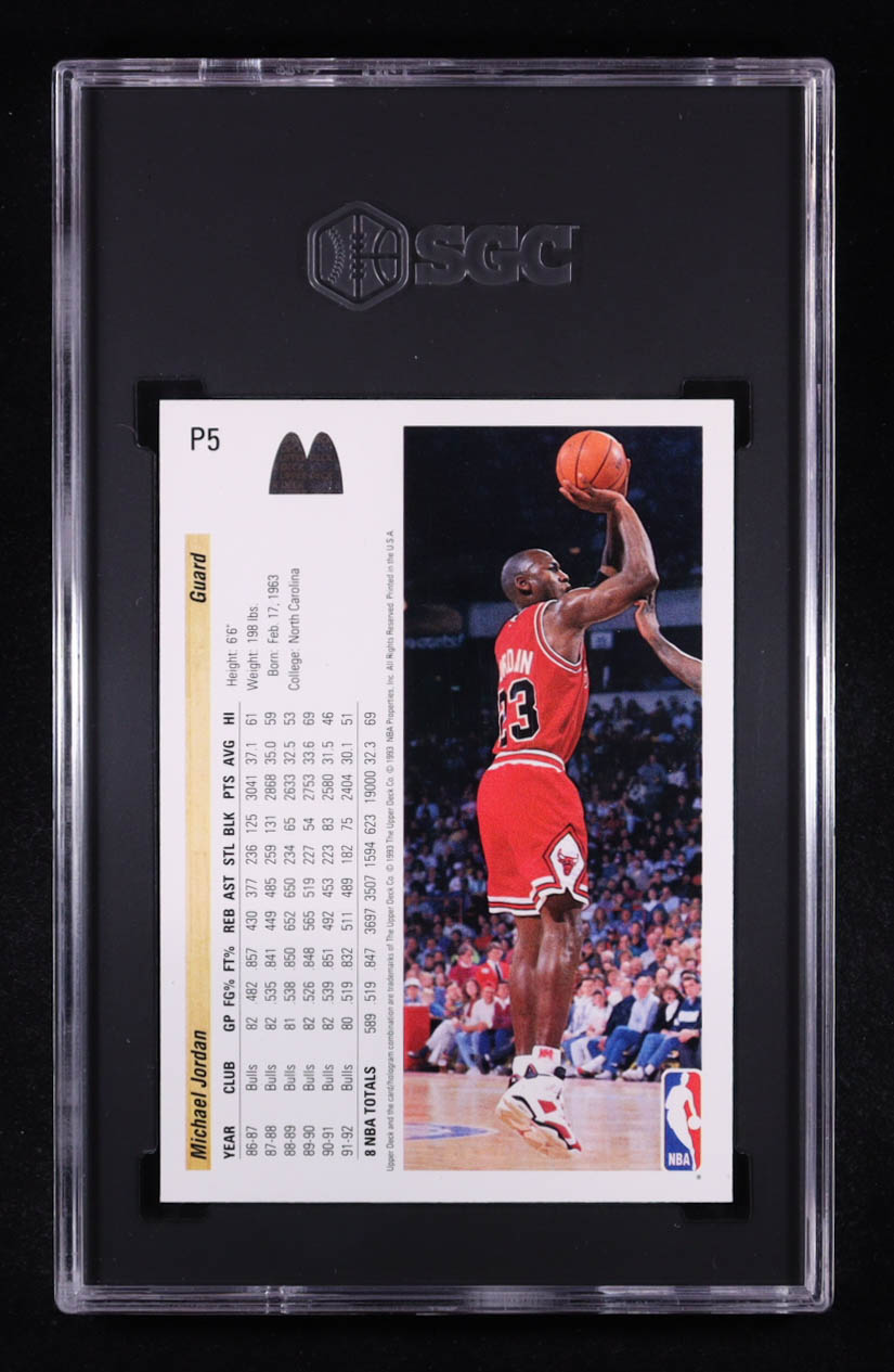 Michael Jordan 1992-93 Upper Deck McDonald's #P5 (SGC 9) at PristineAuction.com Michael Jordan 1992-93 Upper Deck McDonald's #P5 (SGC 9) at PristineAuction.com