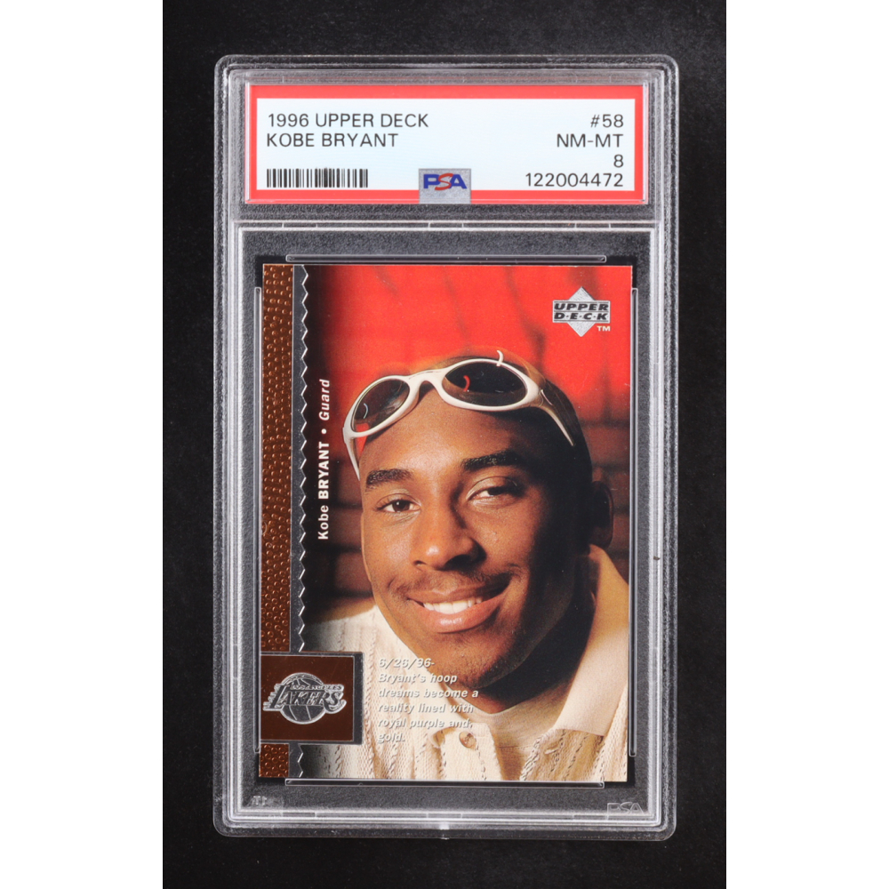 Kobe Bryant 1996-97 Upper Deck #58 RC (PSA 8) at PristineAuction.com