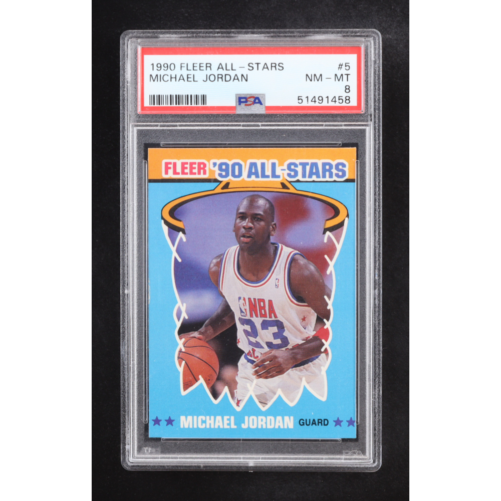 Michael Jordan 1990-91 Fleer All-Stars #5 (PSA 8) at PristineAuction.com
