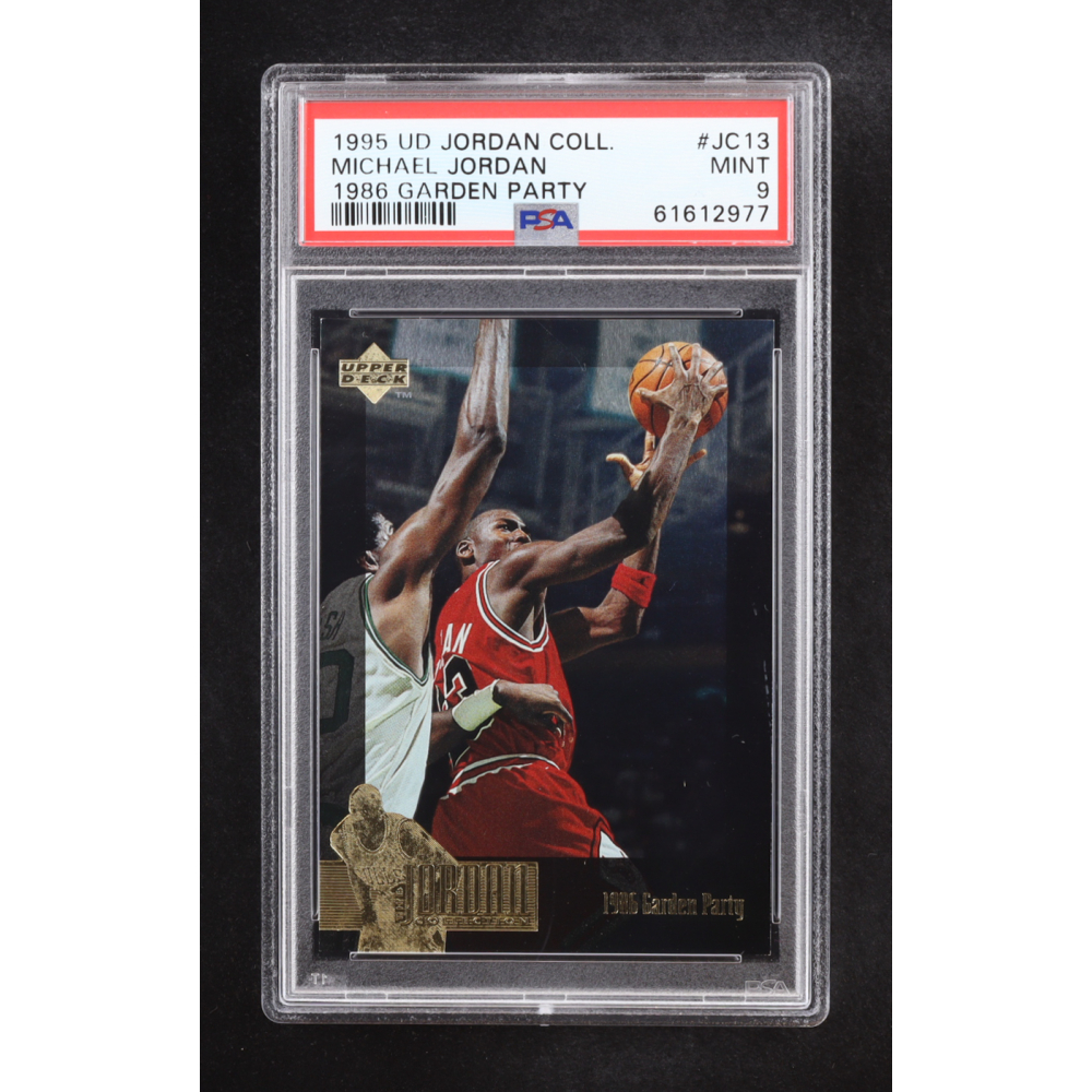 Michael Jordan 1995 UD Jordan Coll #JC13 1986 Garden Party (PSA 9) at PristineAuction.com