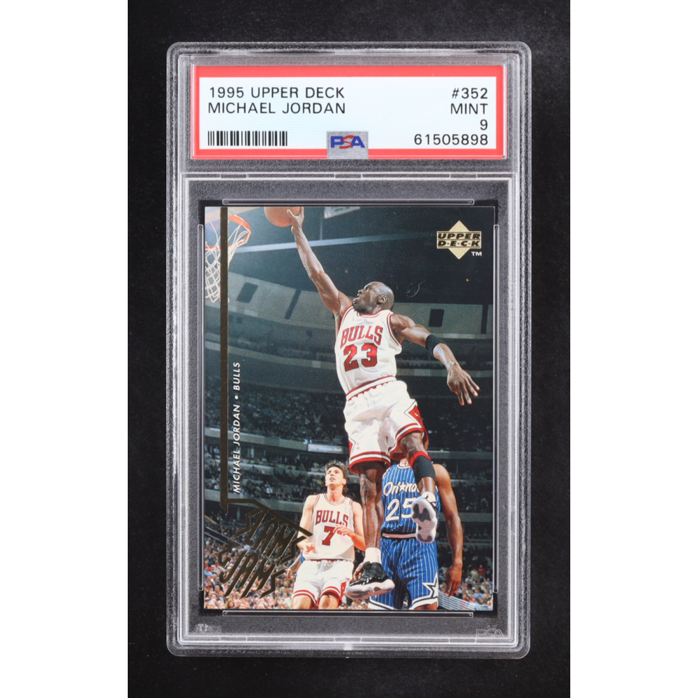 Michael Jordan 1995-96 Upper Deck Slam & Jams #352 (PSA 9) at PristineAuction.com