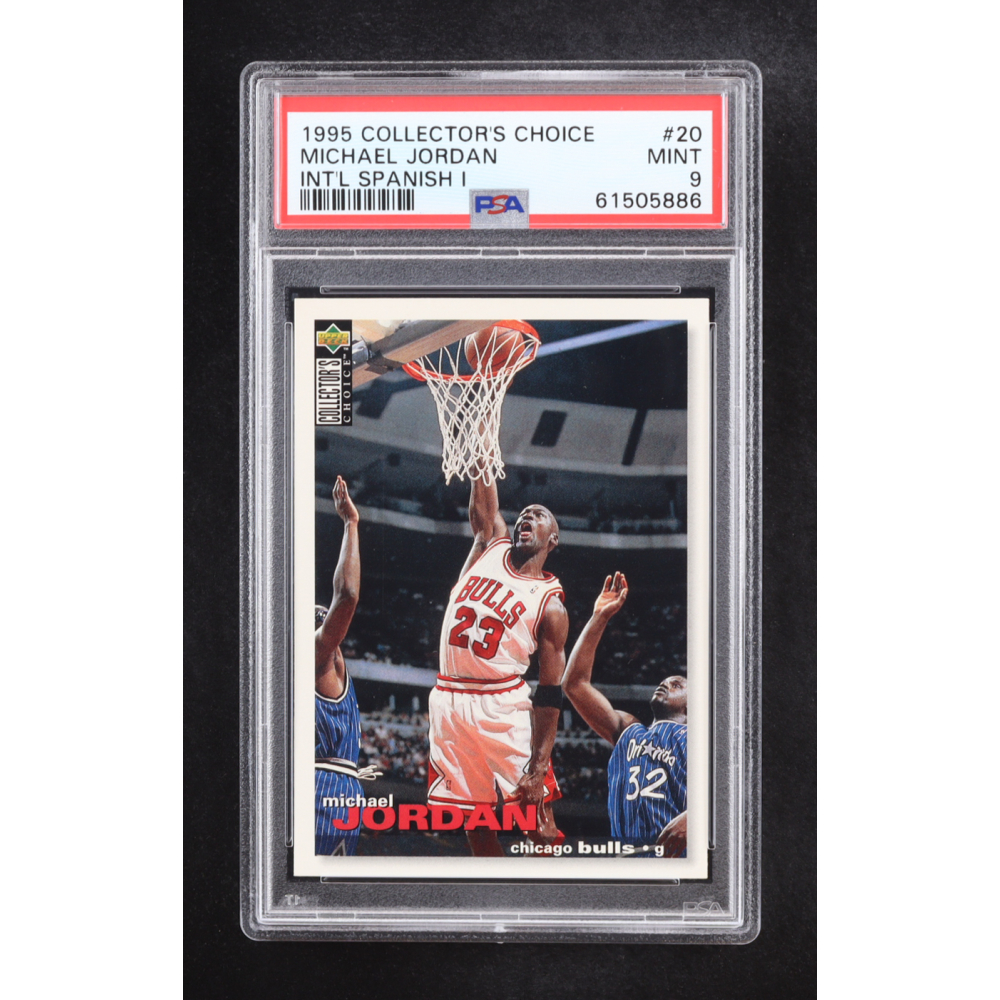 Michael Jordan 1995 Collector’s Choice International Spanish I #20 (PSA 9) at PristineAuction.com