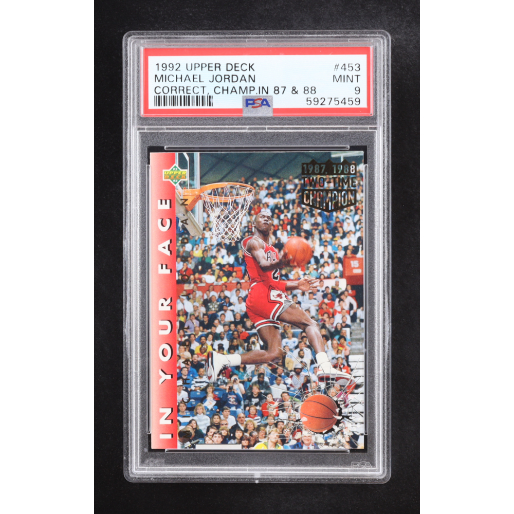Michael Jordan 1992-93 Fleer #453 IYF (PSA 9) at PristineAuction.com