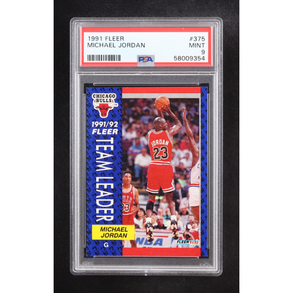 Michael Jordan 1991-92 Fleer #375 (PSA 9) at PristineAuction.com