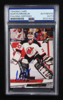 Martin Brodeur Signed 1993-94 Fleer Ultra Trading Card Auto #357 RC (PSA | Autograph Grade PSA Authentic) at PristineAuction.com