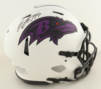 Rashod Bateman Signed Ravens Full-Size Authentic On-Field Lunar Eclipse Alternate Speed Helmet (Beckett) at PristineAuction.com