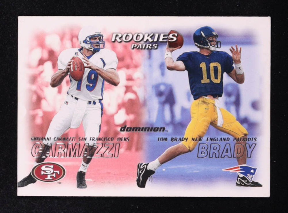 Tom Brady / Giovanni Carmazzi 2000 SkyBox Dominion #234 RC
