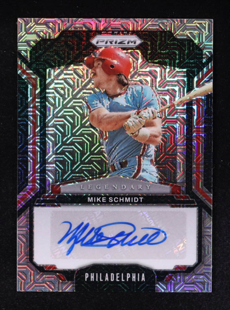 Mike Schmidt 2025 Panini Prizm Legendary Signatures Prizms Mojo #4 #08/25