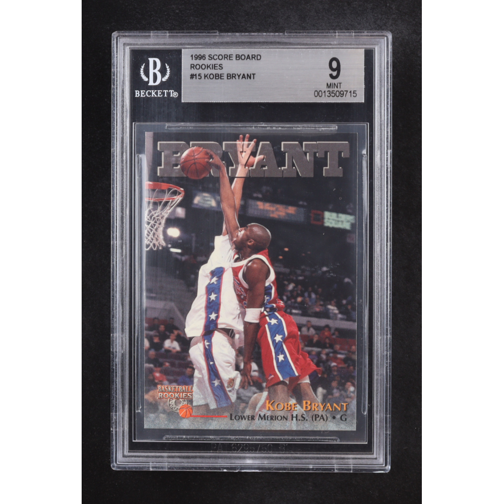 Kobe Bryant 1996 Score Board Rookies #15 RC (BGS 9) at PristineAuction.com