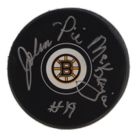 John "Pie McKenzie Signed Bruins Logo Hockey Puck (SoP) at PristineAuction.com