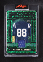 Marvin Harrison 2025 Leaf Glory of the Game Used Green Holo #GU38 #1/1 at PristineAuction.com