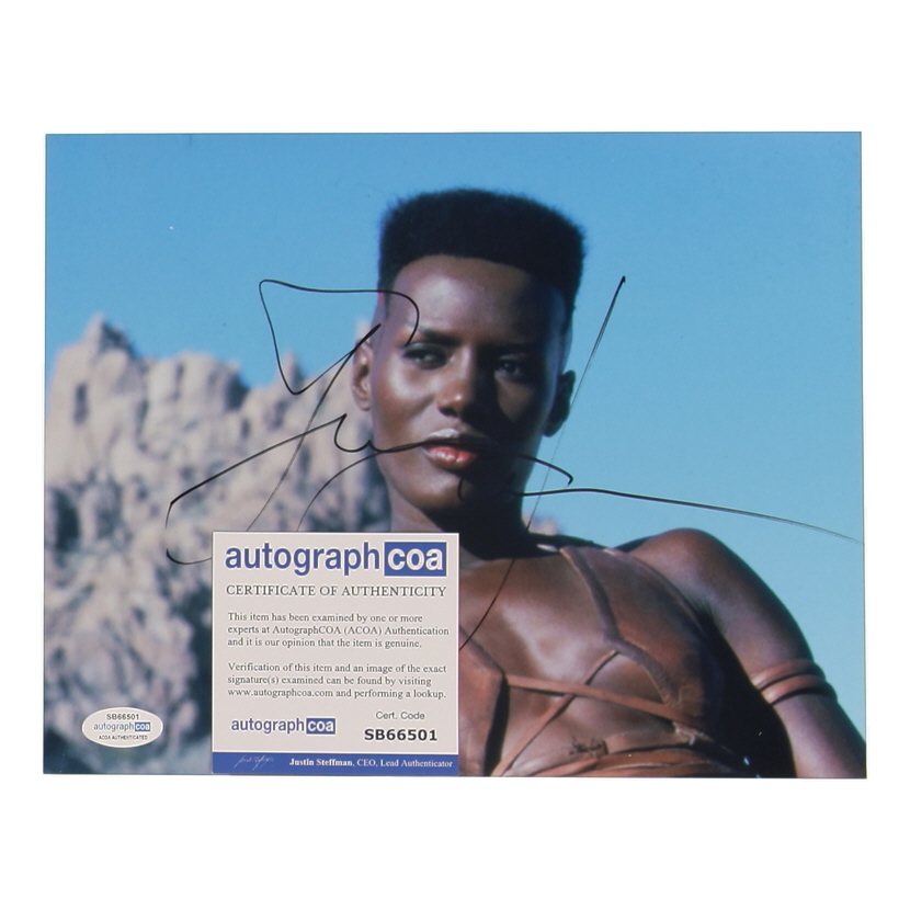 Grace Jones Signed "Conan the Destroyer" 8x10 Photo (AutographCOA) at PristineAuction.com Grace Jones Signed "Conan the Destroyer" 8x10 Photo (AutographCOA) at PristineAuction.com