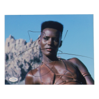Grace Jones Signed "Conan the Destroyer" 8x10 Photo (AutographCOA) at PristineAuction.com