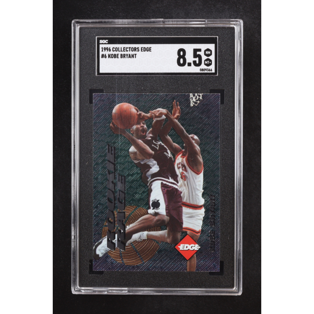 Kobe Bryant 1996 Collector's Edge Rookie Rage #6 RC (SGC 8.5) at PristineAuction.com