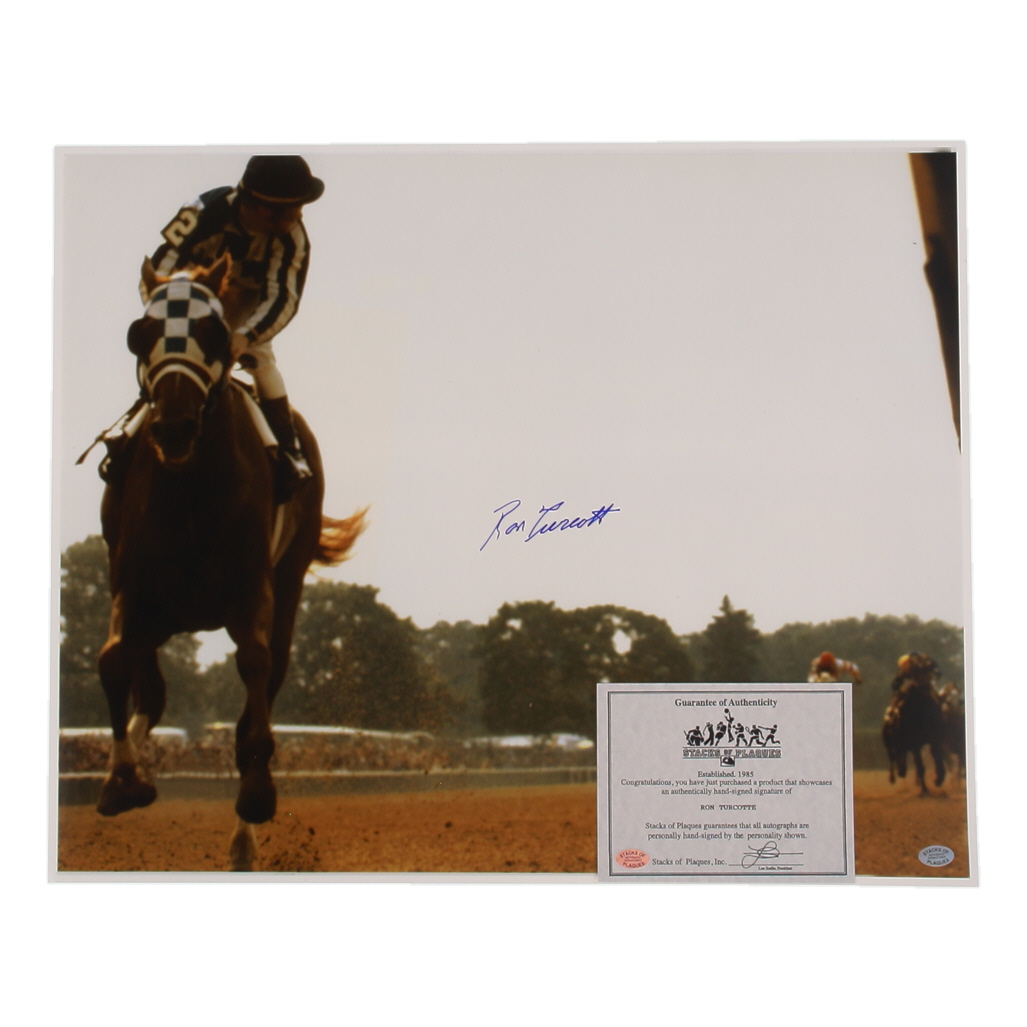 Ron Turcotte Signed 16x20 Photo (SoP) at PristineAuction.com Ron Turcotte Signed 16x20 Photo (SoP) at PristineAuction.com