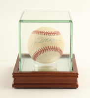 Joe DiMaggio Signed OAL Baseball with Display Case (PSA) at PristineAuction.com