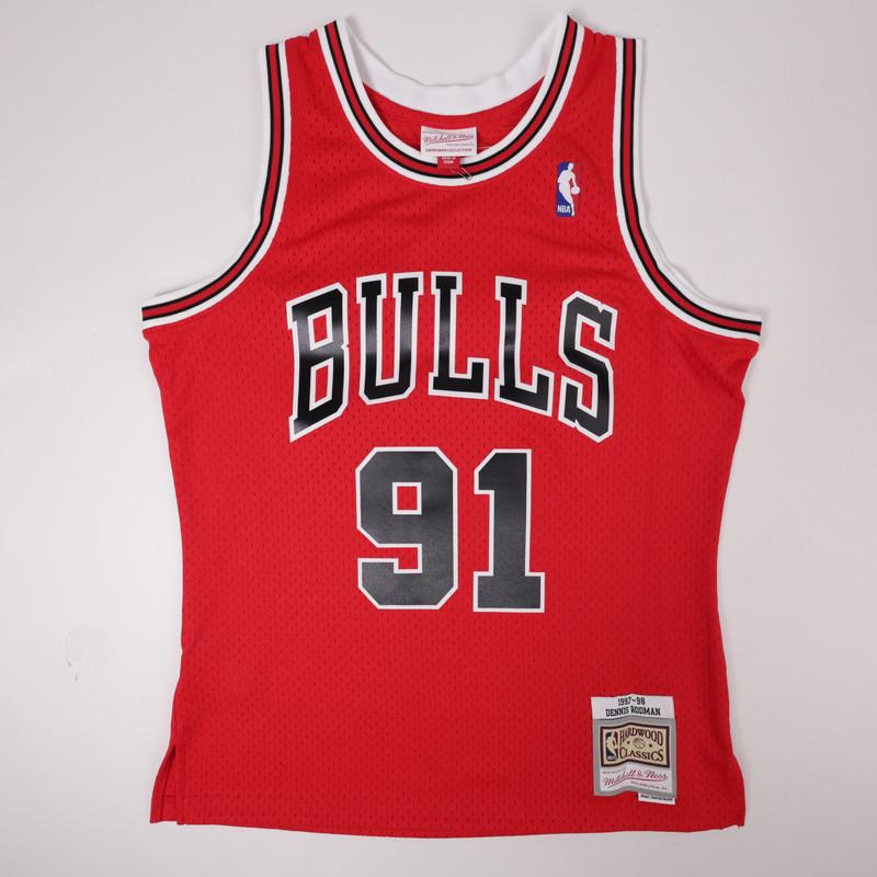 Dennis Rodman Signed Bulls Mitchell & Ness Authentic Jersey Inscribed "The Worm" (JSA) at PristineAuction.com Dennis Rodman Signed Bulls Mitchell & Ness Authentic Jersey Inscribed "The Worm" (JSA) at PristineAuction.com
