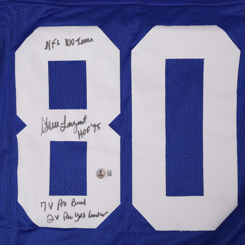 Steve Largent Signed Jersey with (4) Career Inscriptions (Beckett) at PristineAuction.com Steve Largent Signed Jersey with (4) Career Inscriptions (Beckett) at PristineAuction.com