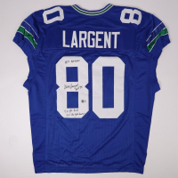 Steve Largent Signed Jersey with (4) Career Inscriptions (Beckett) at PristineAuction.com