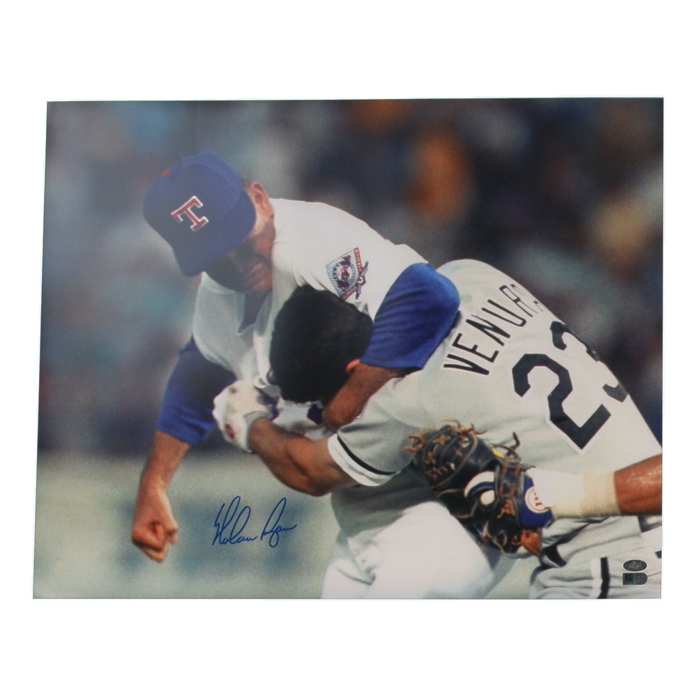 Nolan Ryan Signed Rangers 16x20 Photo (AIV & Ryan) at PristineAuction.com Nolan Ryan Signed Rangers 16x20 Photo (AIV & Ryan) at PristineAuction.com