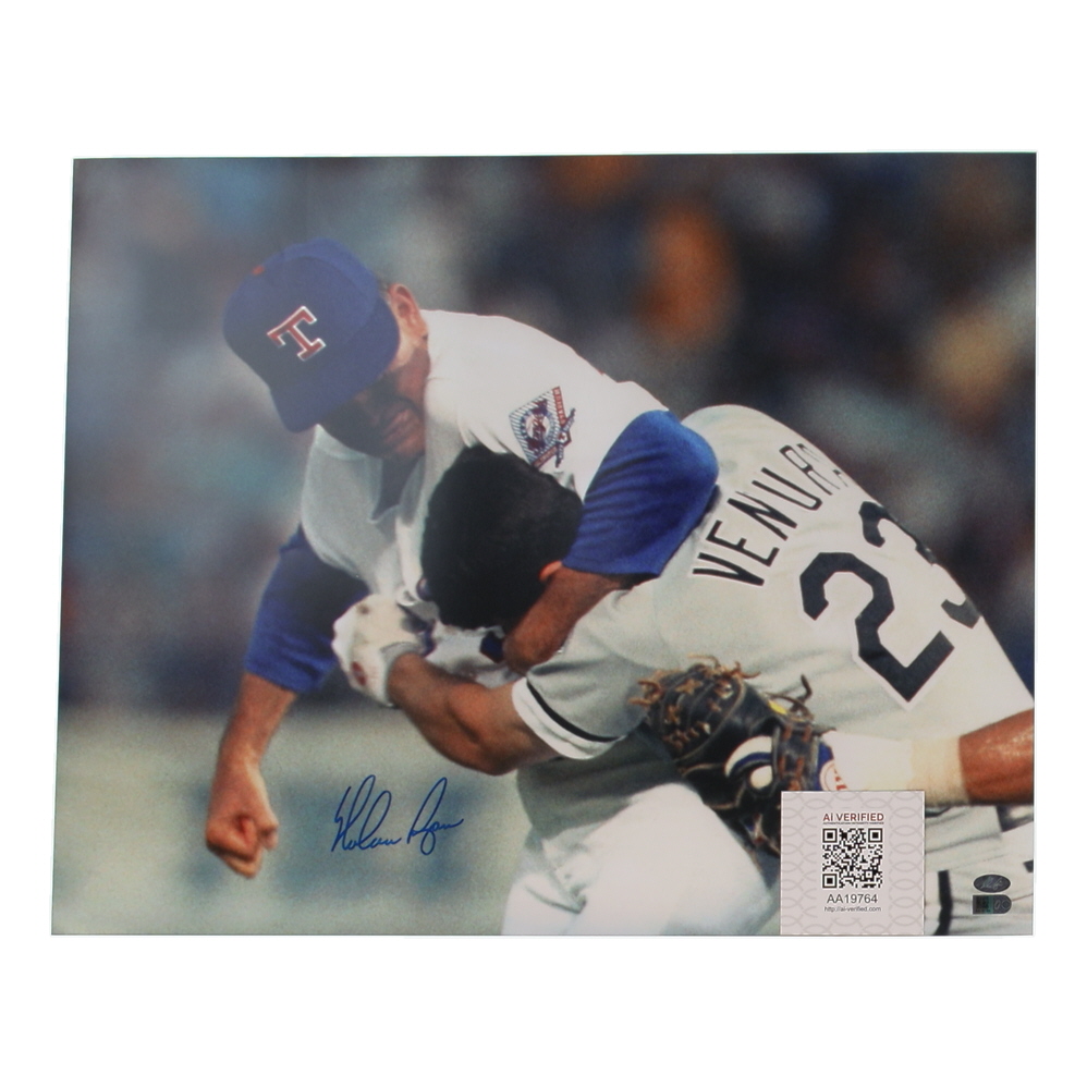 Nolan Ryan Signed Rangers 16x20 Photo (AIV & Ryan) at PristineAuction.com Nolan Ryan Signed Rangers 16x20 Photo (AIV & Ryan) at PristineAuction.com
