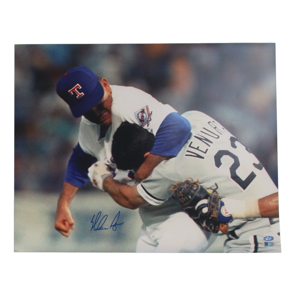 Nolan Ryan Signed Rangers 16x20 Photo (AIV & Ryan) at PristineAuction.com Nolan Ryan Signed Rangers 16x20 Photo (AIV & Ryan) at PristineAuction.com